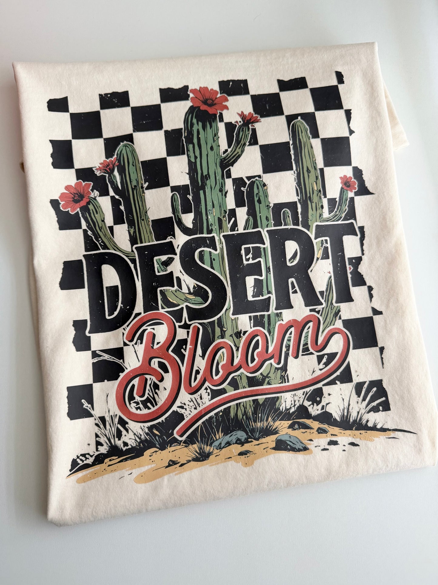 Desert bloom tee, desert tee, cactus tee