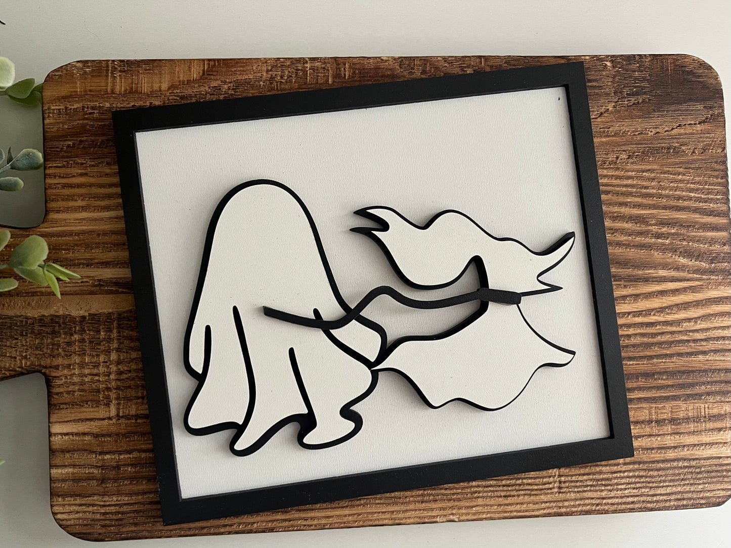 Ghost and his dog sign
