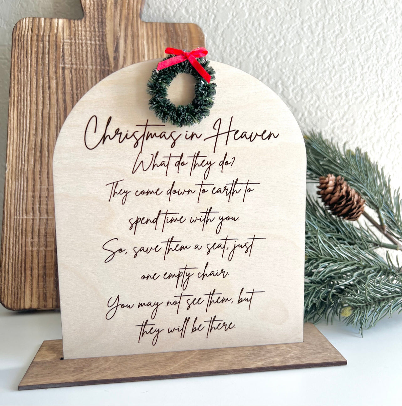 Christmas in Heaven sign