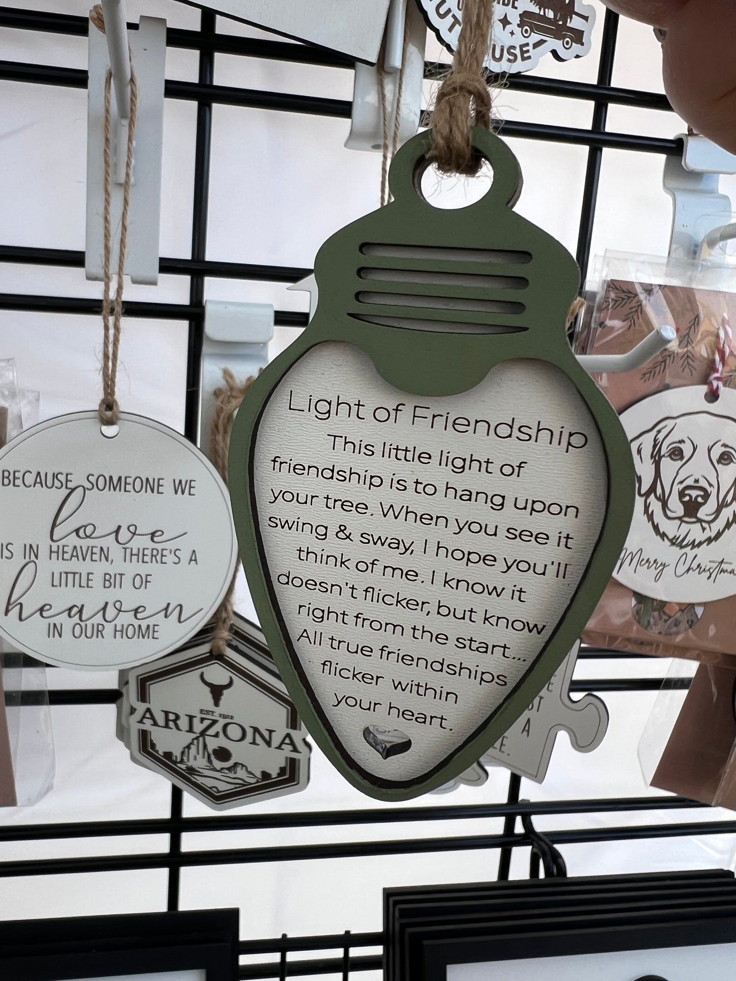 Light of friendship ornament